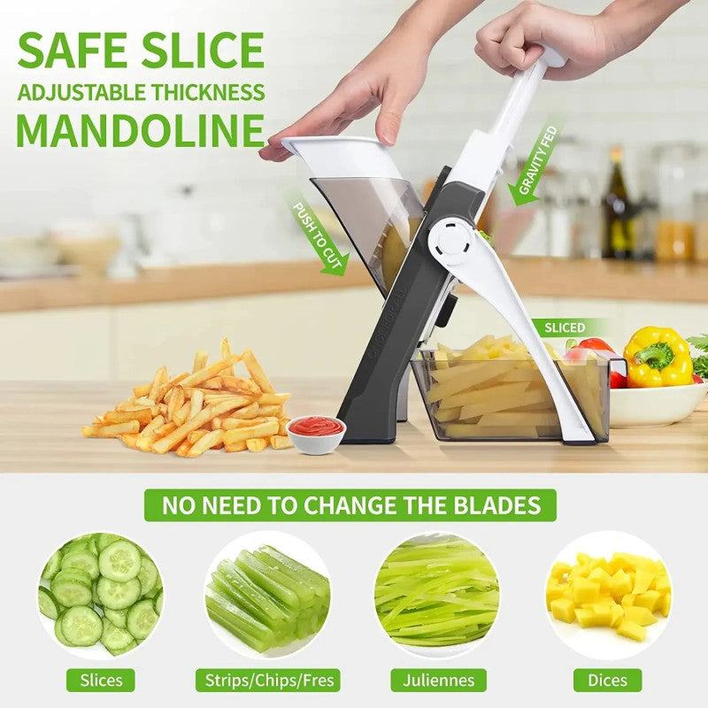 5-in-1 Manual Veg Slicer Foldable