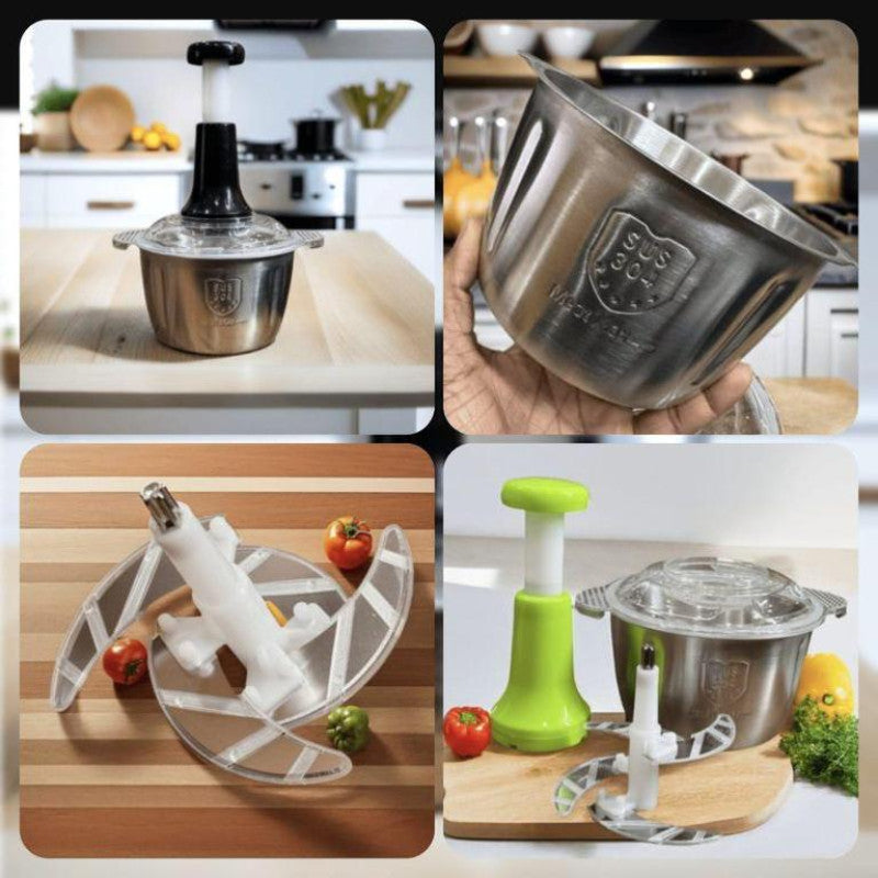 Manual Hand Push Chopper 2L